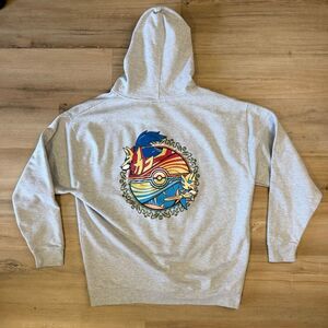 Pokémon Go Fest 2025 Official Gray Zip Up Hoodie With Zacian and Zamazenta Sz XL